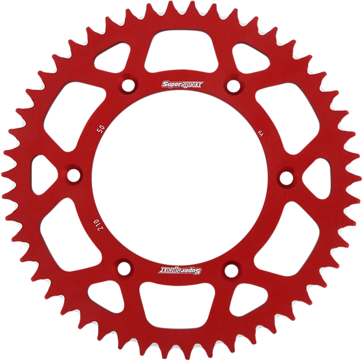 SUPERSPROX Rear Sprocket - Red - Honda - 50 Tooth RAL-210-50-RED