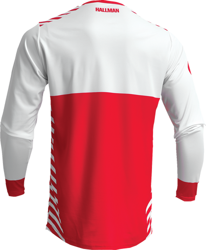 THOR Differ Slice Jersey - White/Red - Large 2910-7135