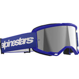 ALPINESTARS GOGGLES Vision 3 Goggle - Wordmark - Blue - Silver Mirror 5103225-7266