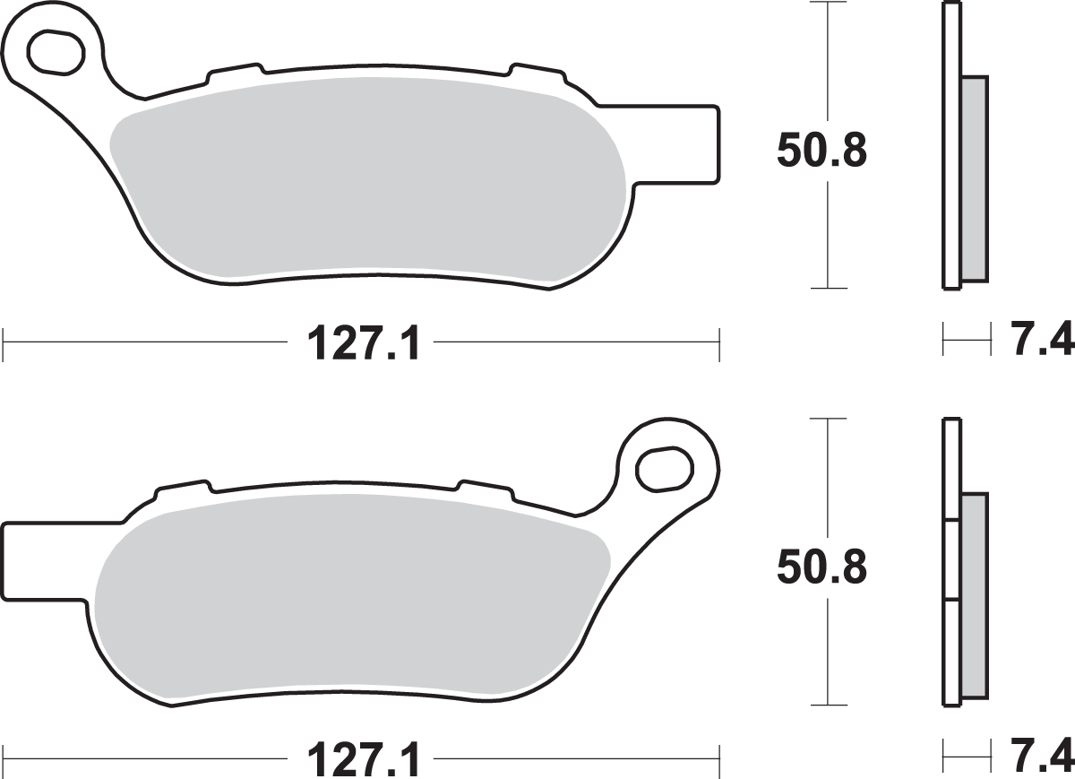 SBS Brake Pads - Harley-Davidson - 854H.LS 854H.LS