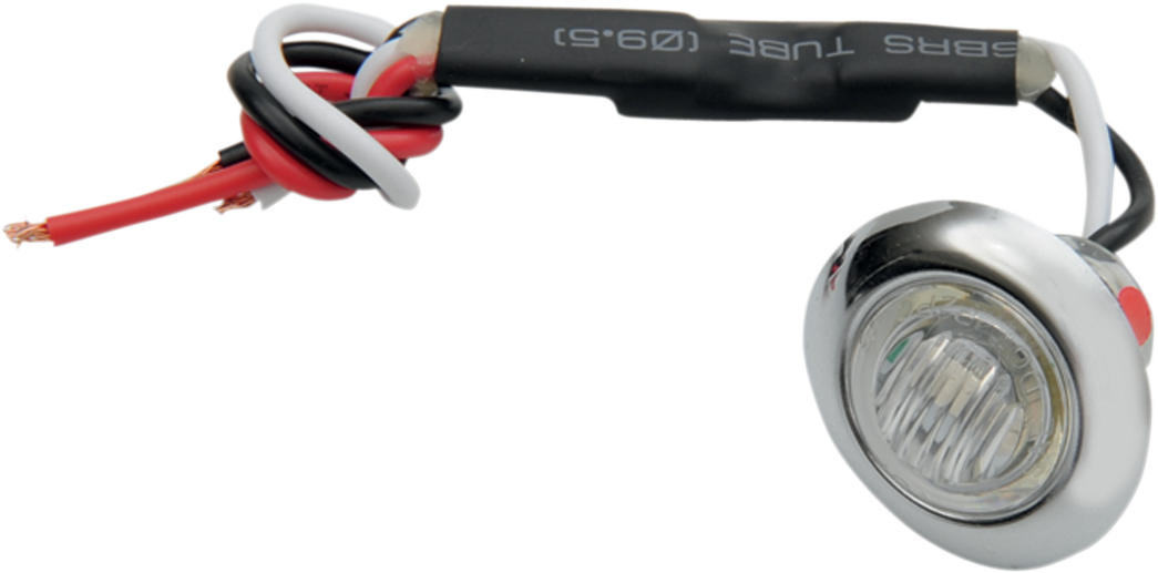 PRO-ONE PERF.MFG. Mini Marker Light - Dual Function - Red LED - Clear Lens 402230