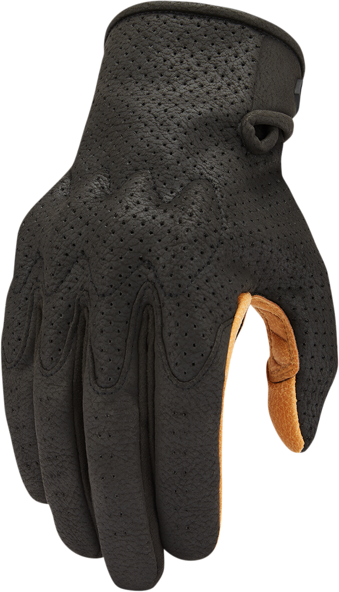 ICON Airform™ Gloves - Black/Tan - Medium 3301-4142