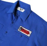 LETHAL THREAT Old Skool Eyeball Shop Shirt - Blue - 2XL DG60143XXL