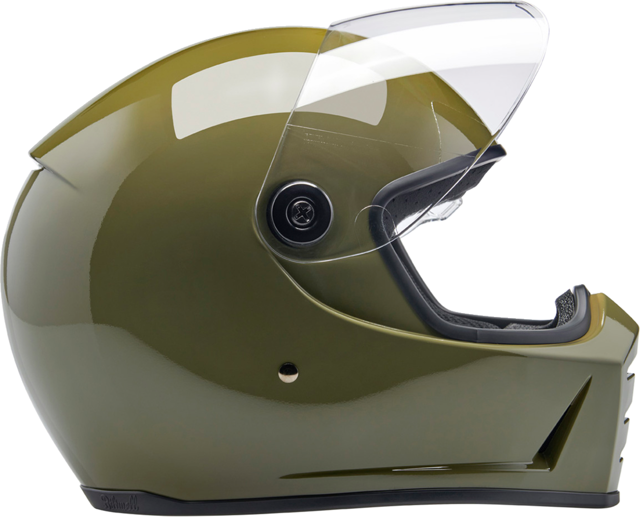 BILTWELL Lane Splitter Helmet - Gloss Olive Green - XL 1004-154-505