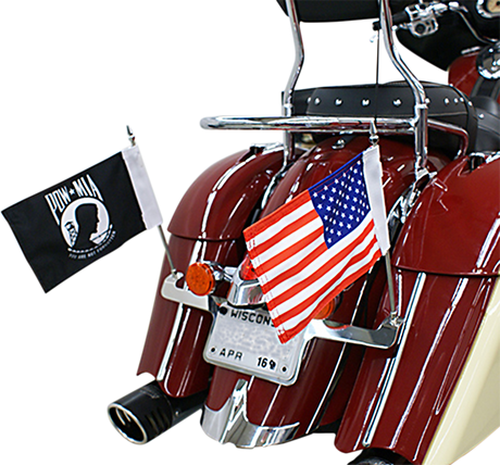 RIVCO PRODUCTS License Plate/Flag Holder - Indian FH550