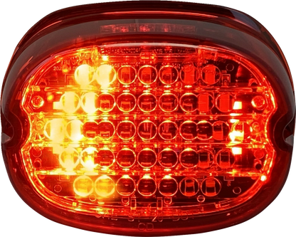 CUSTOM DYNAMICS Taillight w/ Integrated Turn Signal - No Window - Red Lens CD-INT-TL-NW-R