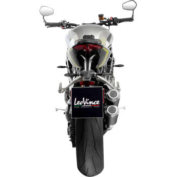 LEOVINCE - LV-10 Black Edition Slip-On Muffler - Triumph Speed Triple 1200 RR/RS/RX 15271B 1811-4920