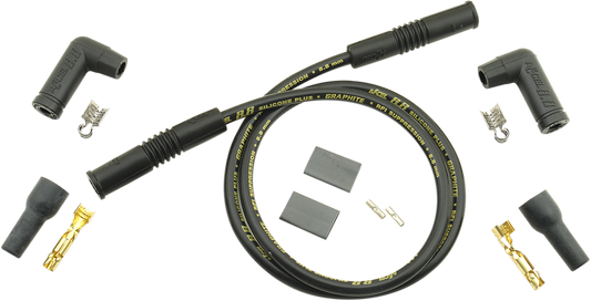 ACCEL 8.8 mm Universal Spark Plug Wires (2) - Variangle - Black 173085K