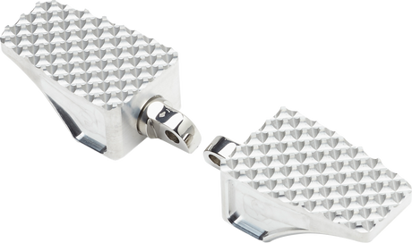 LA CHOPPERS Billet County Footpegs - New Clevis - Raw LA-P100-01