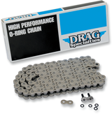 DRAG SPECIALTIES Serie 530 - Cadena con junta tórica - Cromo - 120 eslabones DS530POS120L 