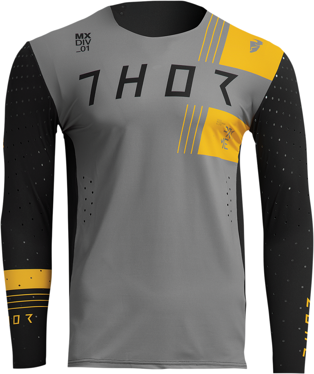 THOR Prime Strike Jersey - Gray/Lemon - 2XL 2910-6939