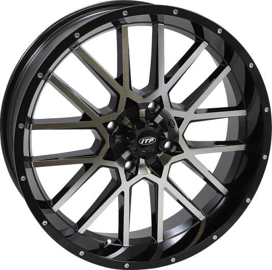 ITP Wheel - Hurricane - Front/Rear - Black Machined - 20x6.5 - 4/137 - 4+2.5 (+10 mm) 2022517546B