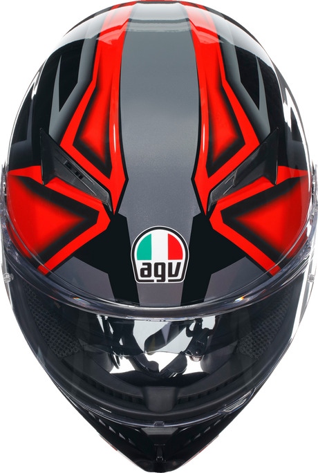 AGV K3 Helmet - Compound - Black/Red - 2XL 21183810040092X