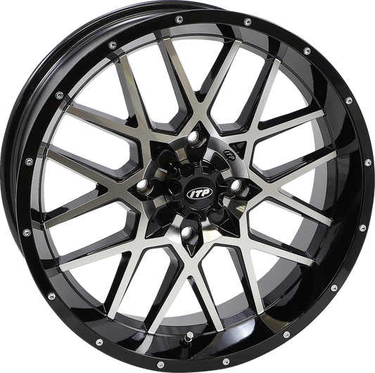 ITP Wheel - Hurricane - Front/Rear - Black Machined - 18x6.5 - 4/156 - 4+2.5 (+10 mm) 1822516546B