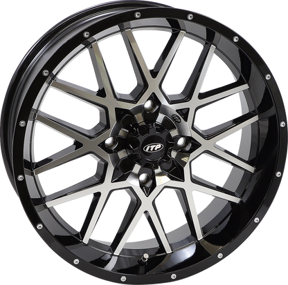 ITP Wheel - Hurricane - Front/Rear - Black Machined - 18x6.5 - 4/137 - 4+2.5 (+10 mm) 1822515546B