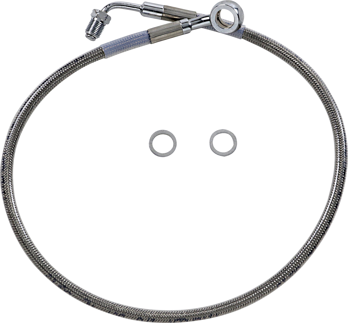 DRAG SPECIALTIES Brake Line - +4" - Stainless Steel - '18-'22 Softail 618631-4