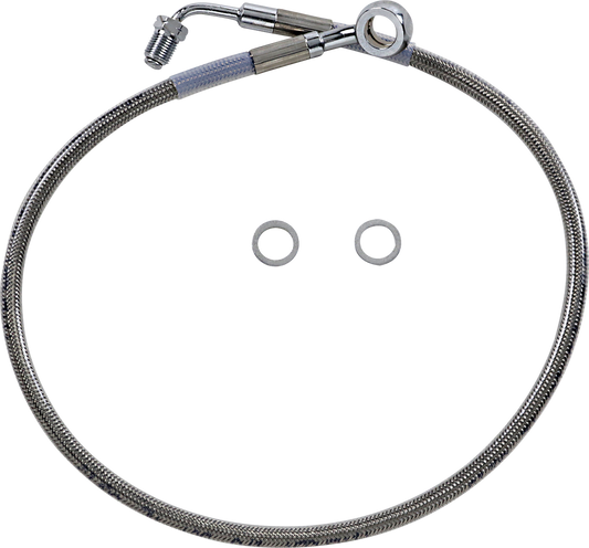 DRAG SPECIALTIES Brake Line - +4" - Stainless Steel - '18-'22 Softail 618631-4