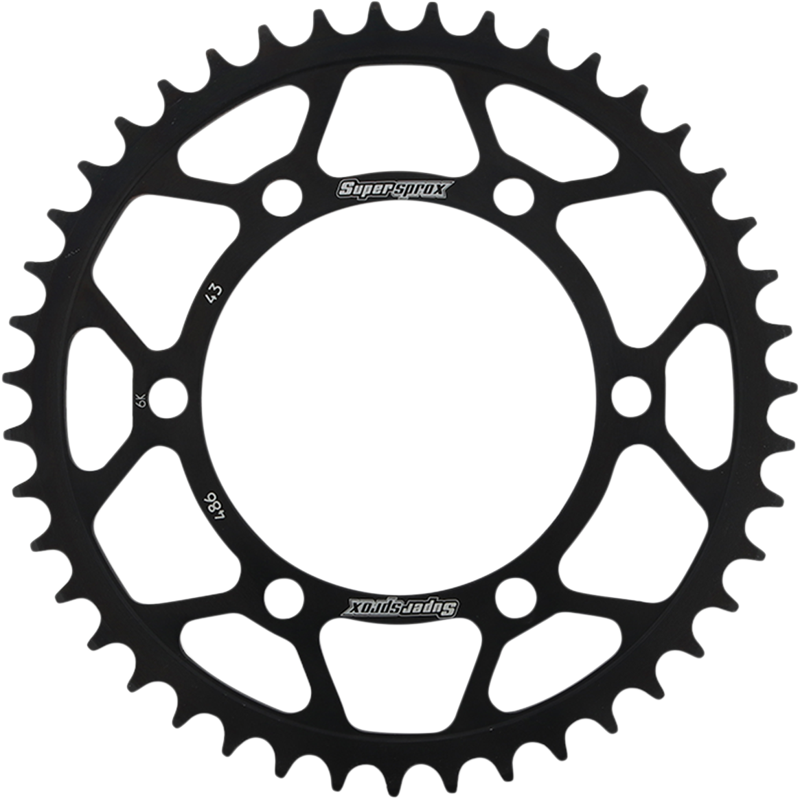 SUPERSPROX Rear Sprocket - 43 Tooth RFE-486-43-BLK