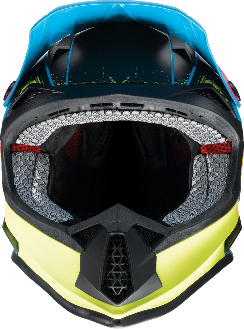 Z1R Youth F.I. Helmet - Fractal - MIPS - Matte Blue/Hi-Viz - Small 0111-1514