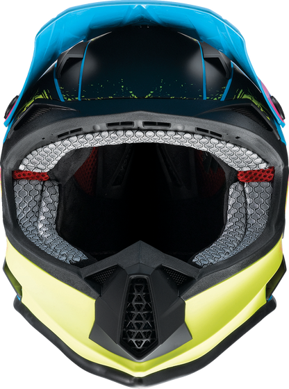 Z1R Youth F.I. Helmet - Fractal - MIPS - Matte Blue/Hi-Viz - Small 0111-1514