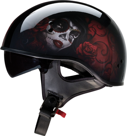 Z1R Vagrant Helmet - Red Catrina - Black/Red - Small 0103-1314