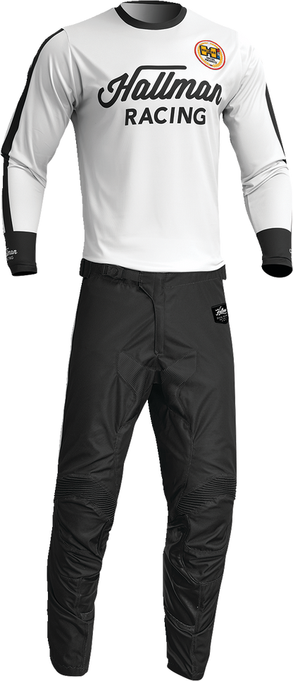 THOR Differ Roosted Jersey - White/Black - Large 2910-7117