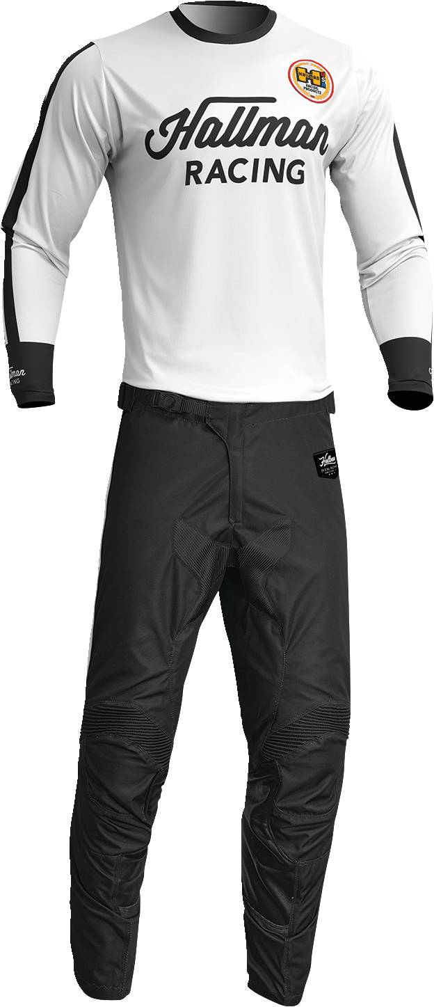 THOR Differ Roosted Jersey - White/Black - Small 2910-7115