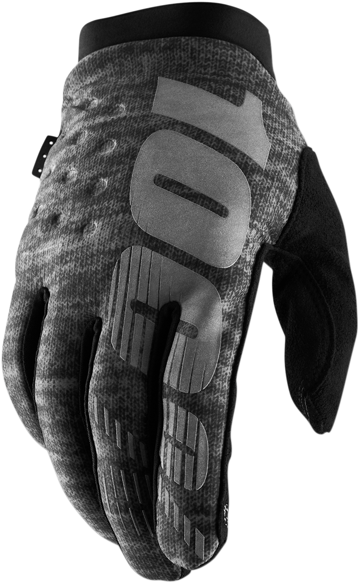 100% Brisker Gloves - Heather Gray - XL 10003-00023