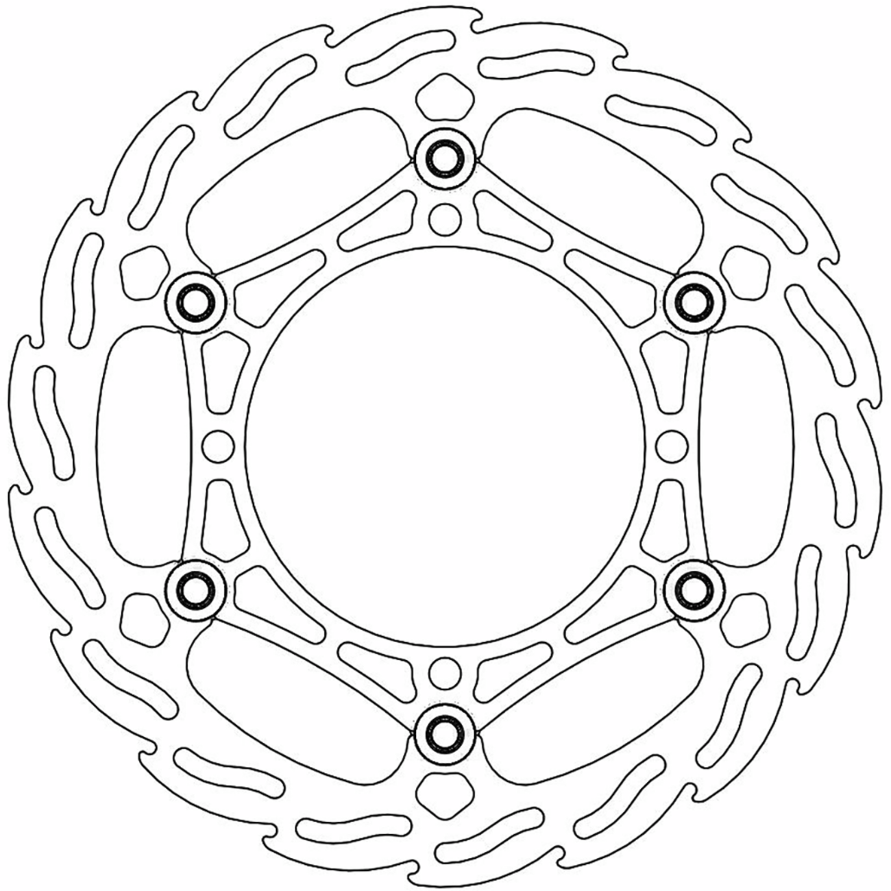 MOTO-MASTER Brake Rotor - Flame 260 111036-PU