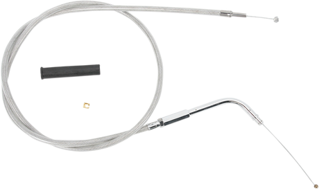 DRAG SPECIALTIES Idle Cable - 28-3/4" - Braided 5341300B