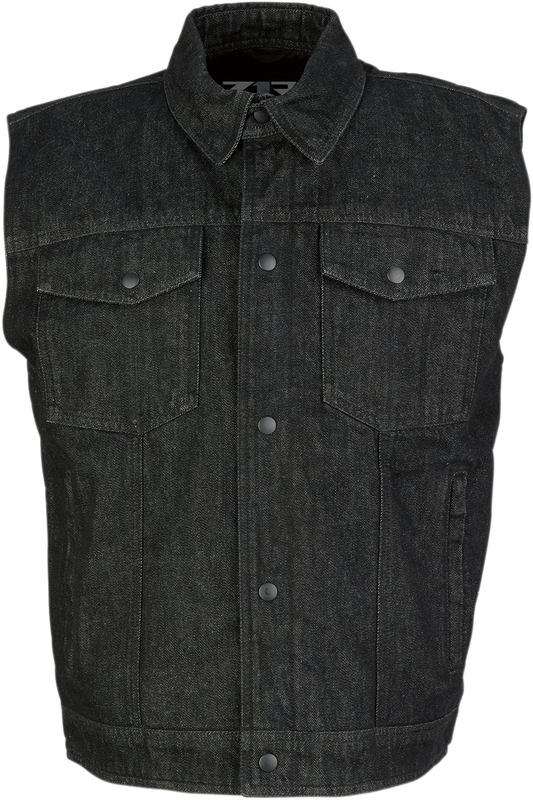 Z1R Denim Vest - Black - Medium 2820-4485