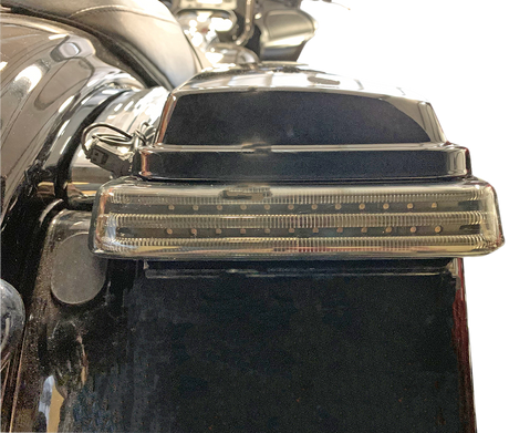 CUSTOM DYNAMICS Saddlebag Lights - SS6 - Black/Smoke PB-SB-SS6-BS