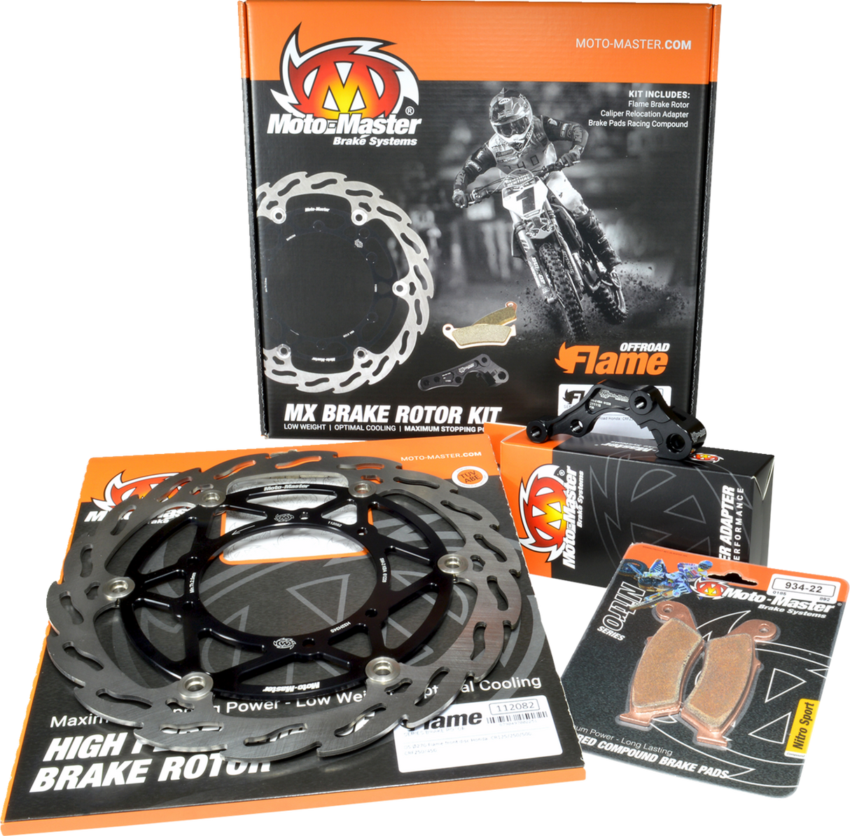 MOTO-MASTER Brake Rotor Kit - Flame Series - 270mm 310022-PU