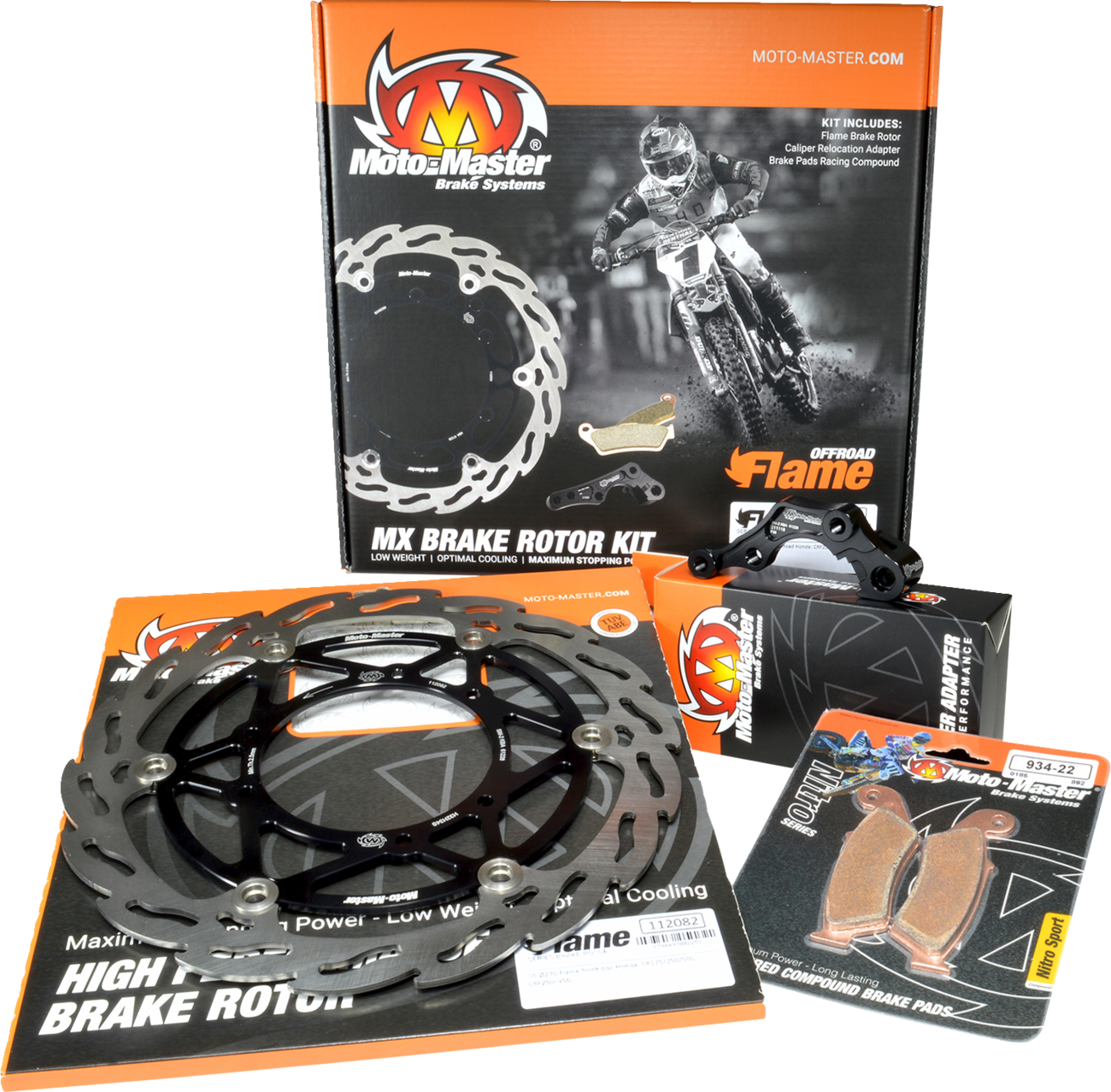 MOTO-MASTER Brake Rotor Kit - Flame Series - 270mm 310022-PU