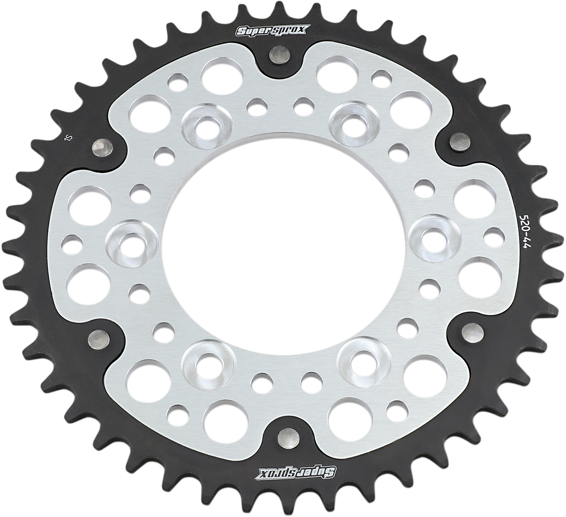 SUPERSPROX Stealth Rear Sprocket - 44 Tooth - Silver - Ducati RST-735-44-SLV