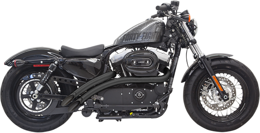 BASSANI XHAUST Radial Sweeper Exhaust - Black - '14-'19 XL 1X2FB