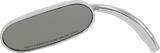 RUSS WERNIMONT DESIGNS Oval Mirror - Chrome - Short Stem - Left RWD-50085LC
