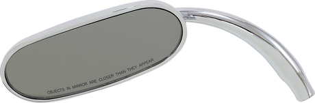 RUSS WERNIMONT DESIGNS Oval Mirror - Chrome - Short Stem - Left RWD-50085LC