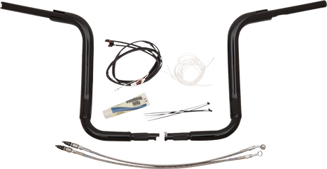 FAT BAGGERS INC. Handlebar Kit - Rounded Top - 14" - Black 809514-B
