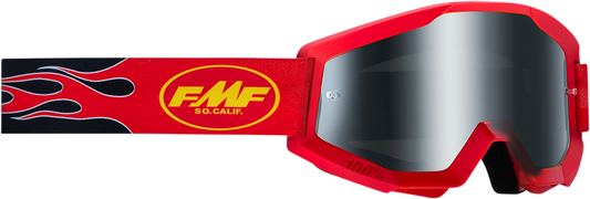 Gafas FMF PowerCore Sand - Llama - Rojo - Ahumado F-50053-00003 2601-3015 