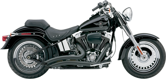 COBRA Speedster Swept Short Exhaust - Black - '07-'11 Softail 6224B