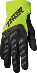 THOR Youth Spectrum Gloves - Black/Fluo Acid - 2XS 3332-1617