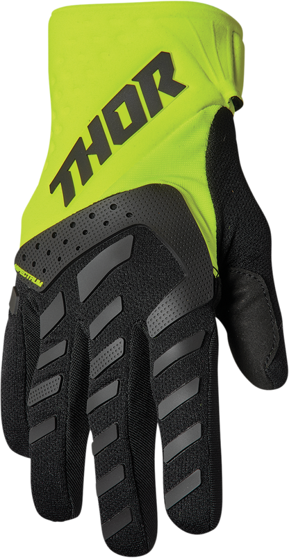 THOR Youth Spectrum Gloves - Black/Fluo Acid - XS 3332-1618