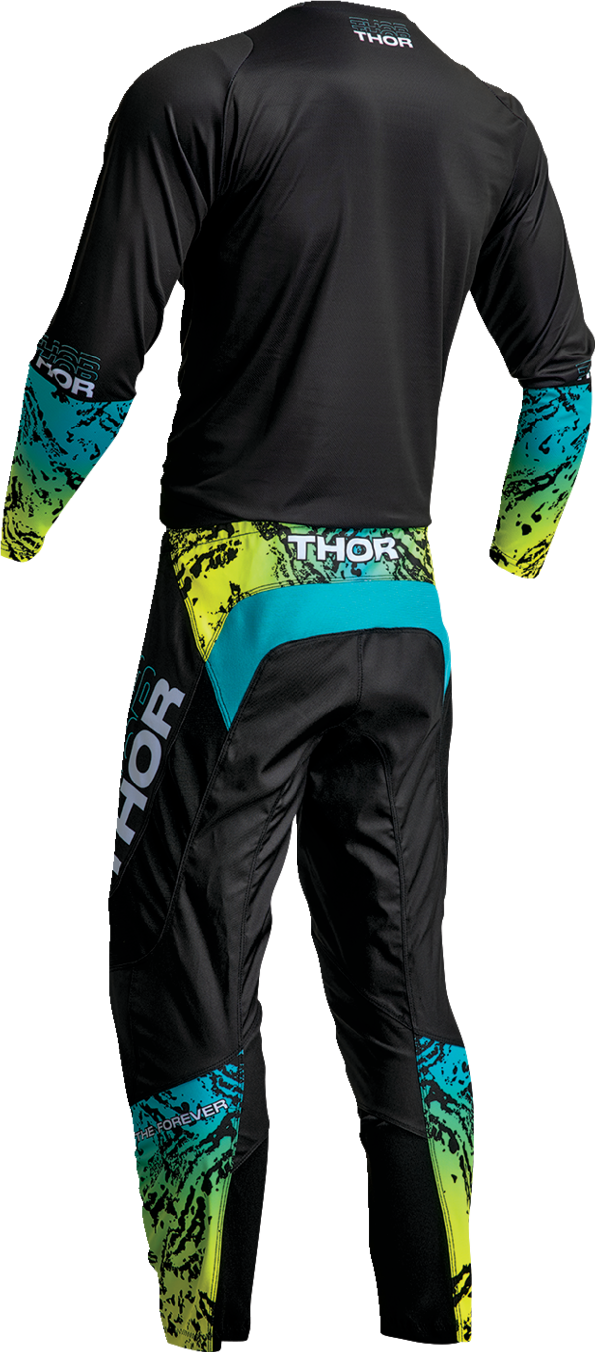 THOR Sector Atlas Jersey - Black/Teal - Large 2910-7055