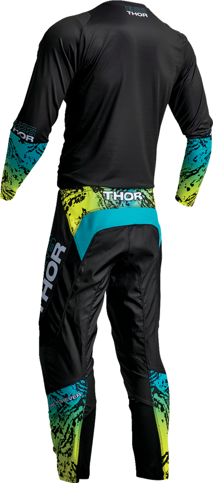 THOR Sector Atlas Jersey - Black/Teal - Large 2910-7055