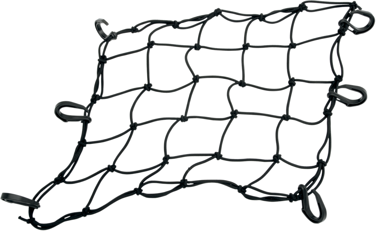 DRAG SPECIALTIES Cargo Net - 15" x 15" - 6 Hook 10-6099BPOM