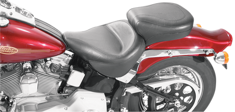 MUSTANG Vintage Style Seat - Wide - Smooth - Black - FXST/FLST 75073