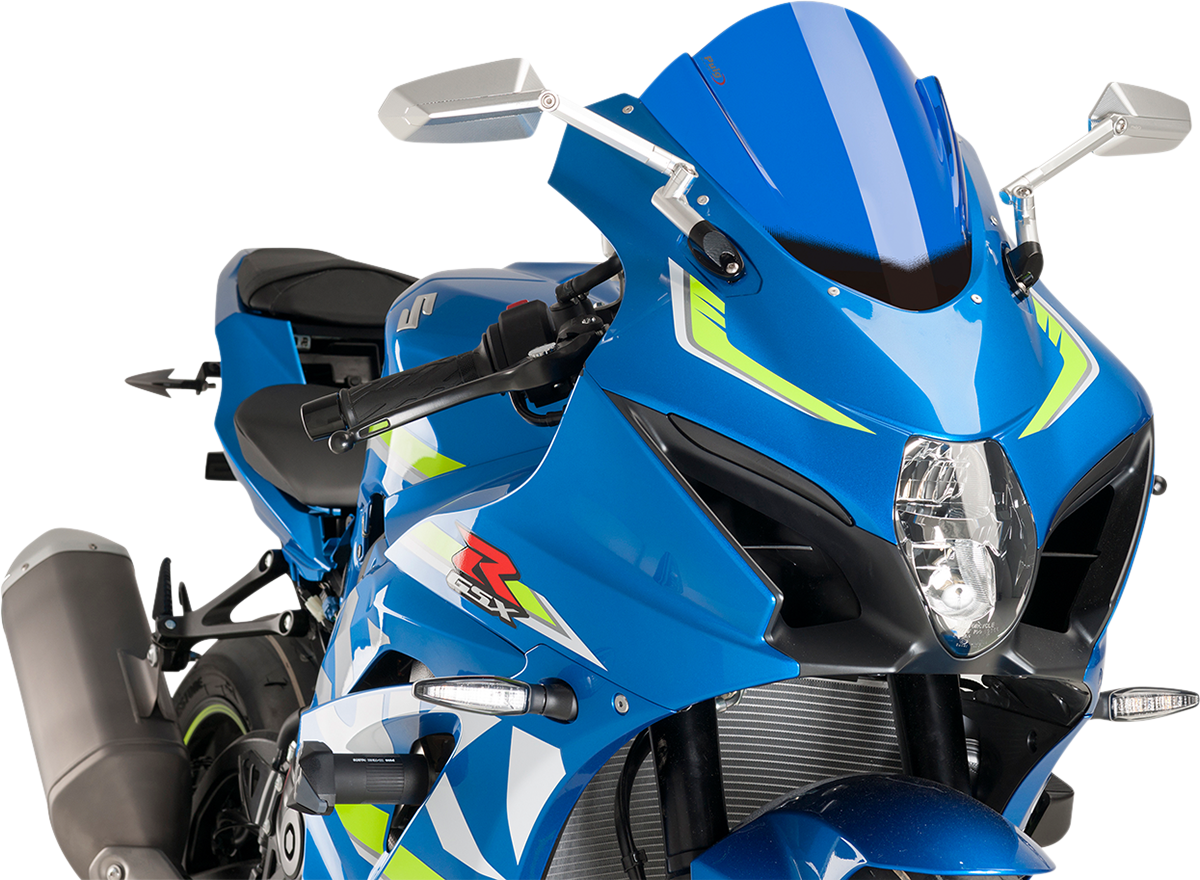 PUIG HI-TECH PARTS Race Windscreen - Blue - Suzuki 9013A