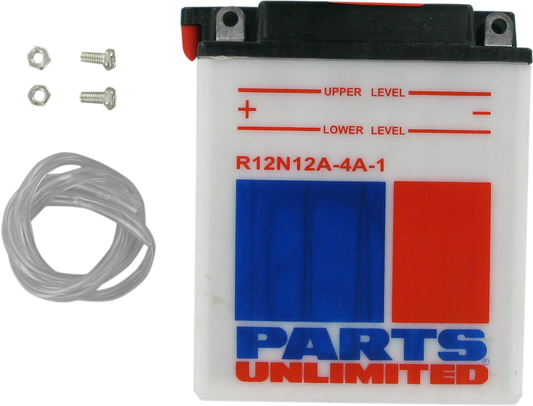 Parts Unlimited Conventional Battery 12n12a-4a-1