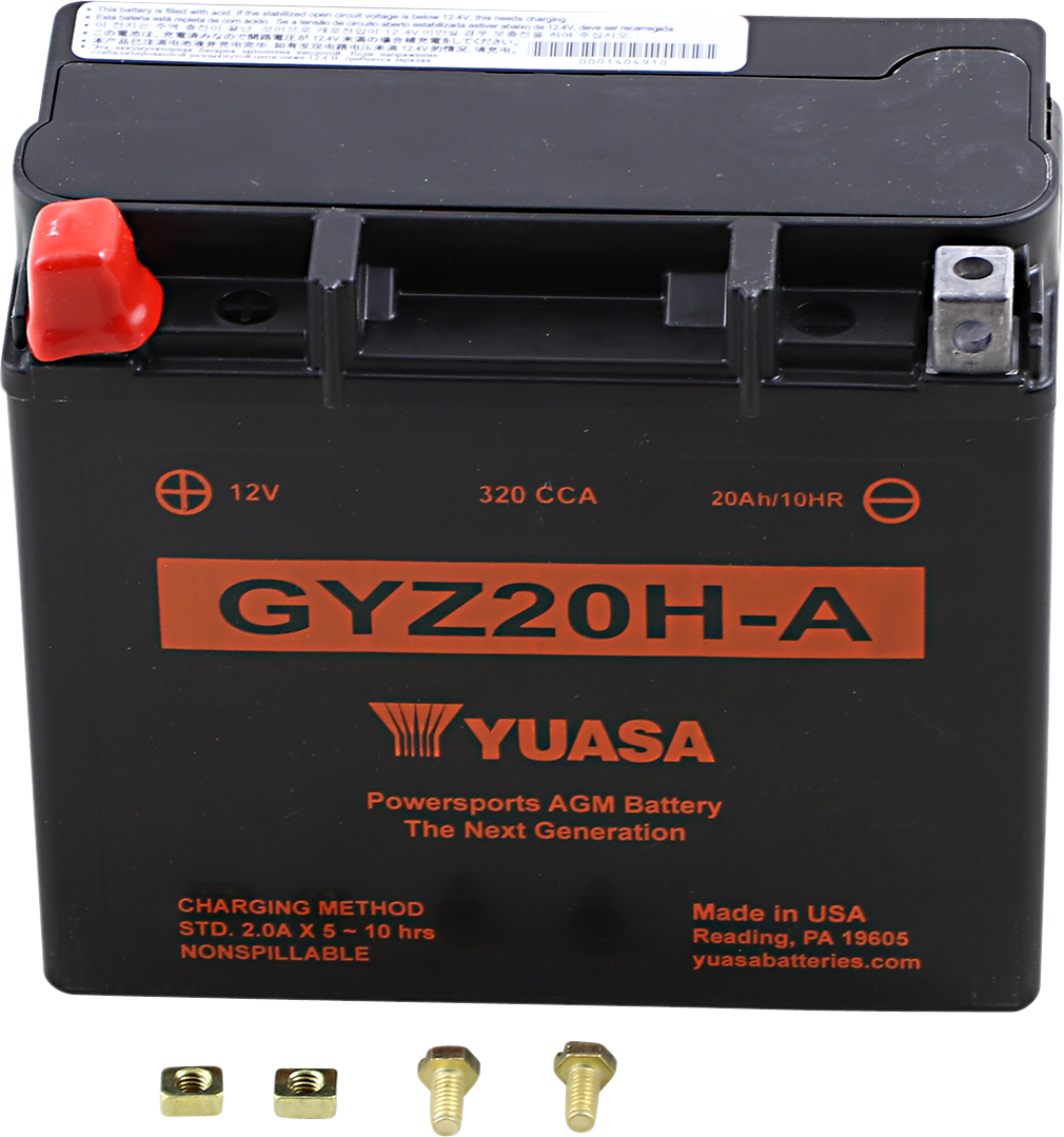 YUASA AGM Battery - GYZ20H-A YUAM720GHA